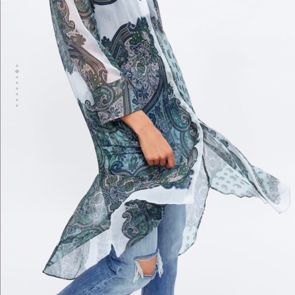 Paisley Boho Botton-up - Picture 3 of 13